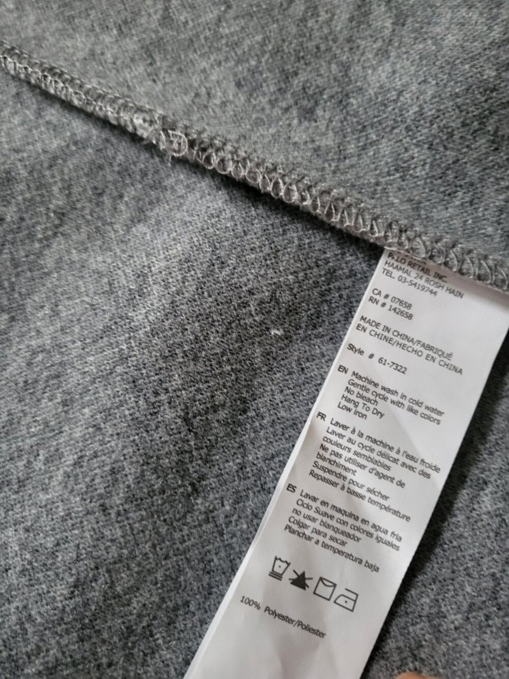 Streetwear Society Grey Overcoat Coat Jacket Medium New Never Worn - Picture 12 of 13